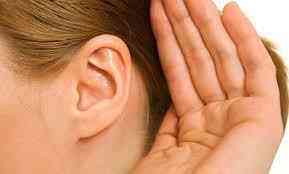 Hearing loss cupping ear