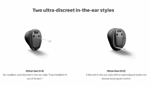 Oticon Own SI hearing aids are made to be ultra discrete