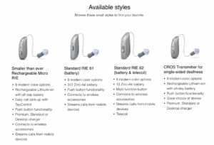 Beltone Envisions Styles